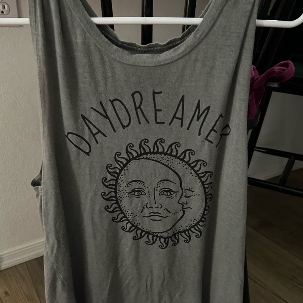 Homegirl Society Gray Daydreamer Tank Top - Picture 3 of 5